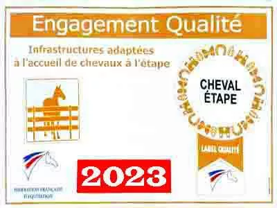 Un engagement de qualité sur la qualité des infrastructures adaptées à l'accueil de chevaux à l'étape.