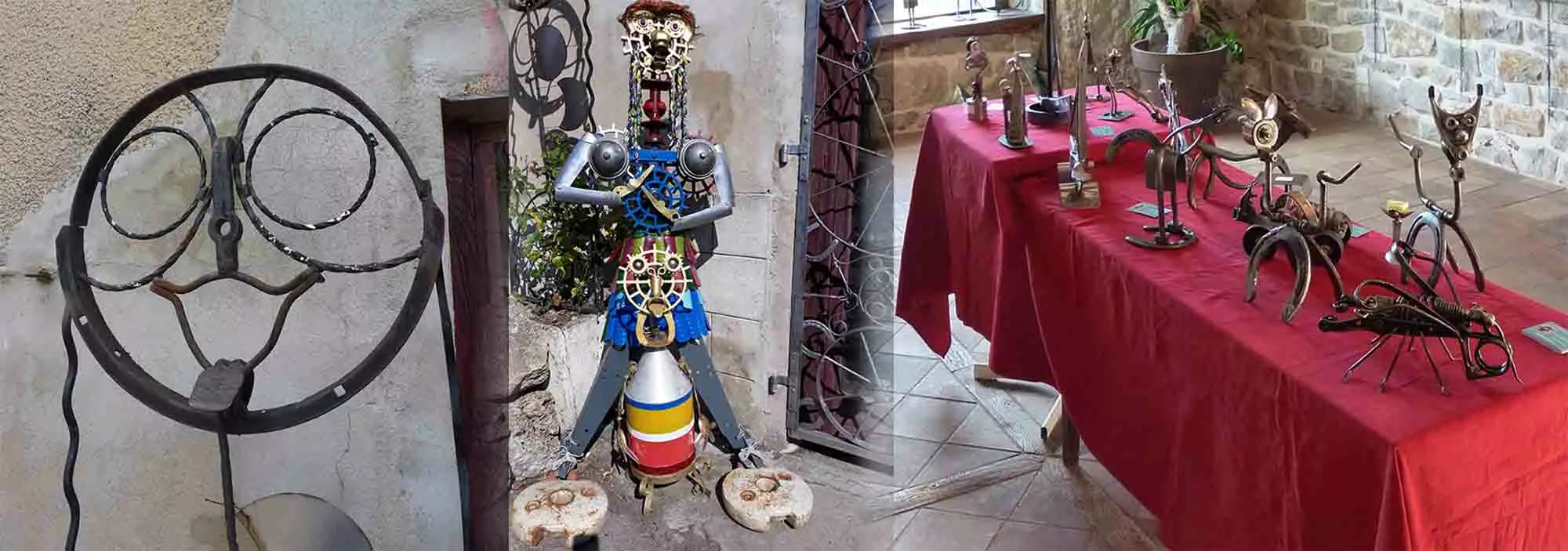 Ferrailleur Aveyron - Artiste sculpteur sur ferraille de récupération pour faire des bestiaires imaginaires à Nant