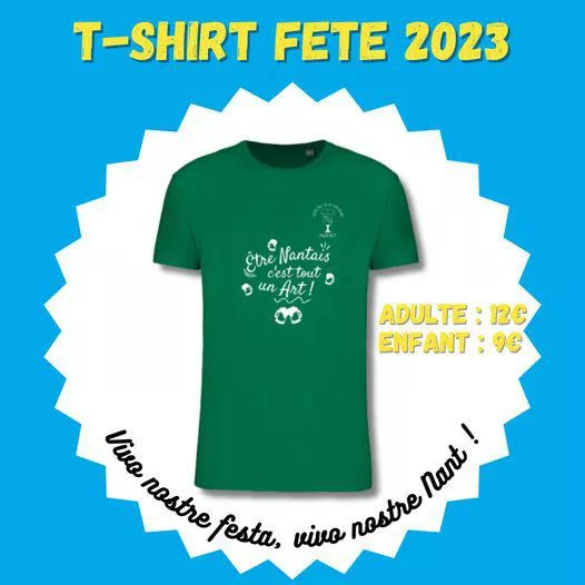 T-shirt de la fête de Nant 2023