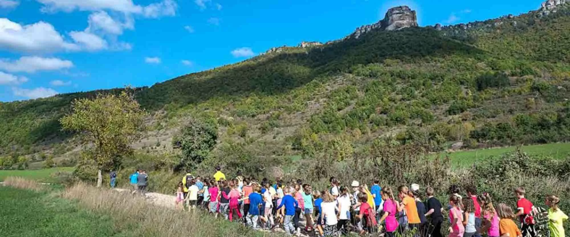 Trail enfants au festival des Hospitaliers à Nant d'Aveyron